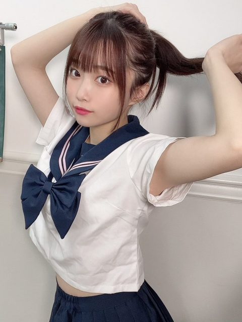 #ババババンビ 岸みゆ、ポニーテールに結んだセーラー服ショット公開 - idol scheduler（アイドルスケジューラー） - idol scheduler（アイドルスケジューラー）